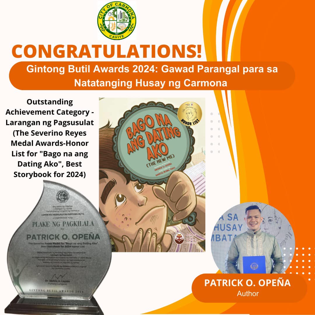 Patrick O. Openia: Recipient of the Serverino Reyes Medal at the 2024 Gintong Butil Awards